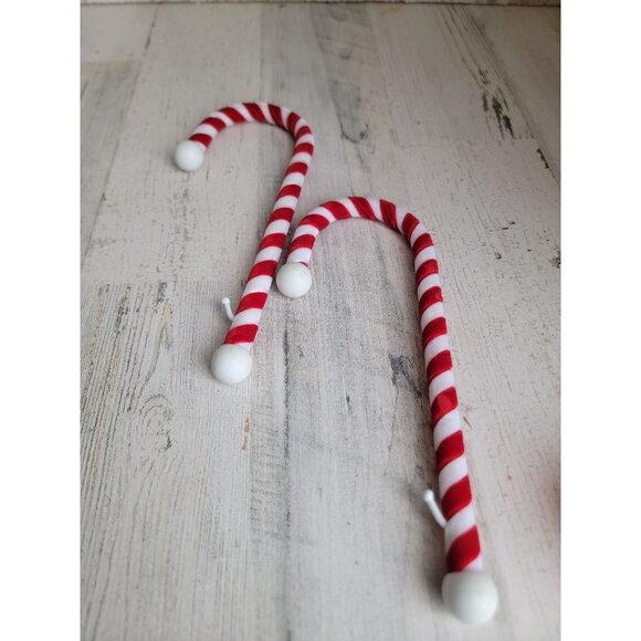 Candy cane stocking holder mantel set xmas decor - Picture 5 of 6